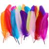 PATIKIL 200 Pezzi Piume D'Oca Naturali 4-7 All'Ingrosso Multicolore | Per Artigianato, Piume Lunghe, Di ricchi colori, Per Decorazioni DIY, Come Acchiappasogni Cappello， Ghirlande Vasi
