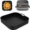 Bafiwu Teglie Silicone per Friggitrice ad Aria per Moulinex Easy Fry Xl Surface, 27cm Contenitori per Friggitrice ad Aria Accessori per Moulinex Xl AL4018F0