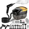 Prorobust Pulitore a Vapore Portatile 17-in-1, Casa&Auto, Tempo Riscaldamento 10s, Serbatoio 1600ml, 3 Livelli Vapore Regolabili su Impugnatura, Raggio 4,5m, Accessori: Cucina, Bagno, Pavimenti, Finestre, Auto