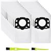 YUKOVEP 13 sacchetti aspirapolvere per Karcher WD4 WD5 WD6 WD5P WD6P Premium MV4 MV5 MV6 Borsa KFI 487, compatibile per Kärcher aspirapolvere multifunzionali (13 sacchetti per aspirapolvere+1 paio di pennelli
