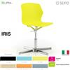 SEIPO IRIS POLY IR0005 Sedia girevole visitatore base quattro gambe alluminio monoscocca SEIPO