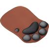 PATIKIL Tappetino Per Mouse In Gel Con Supporto Polso Comodo Nero Marrone | Zampa Di Gatto, Schiuma Memory, Ergonomico, Base Antiscivolo Morbido, Per Computer Laptop Ufficio