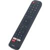 VINABTY ERF2F60G Sprachfernbedienung ersetzen Passend für Hisense Full HD Smart TV 40A35EEAS 32A56E 40A56E HE32E5620FHATS 40A5700FA A20251U 55A6501EU 65A6501EU G202641 50H8F 55H8F 65H8F 55H9F 65H9F