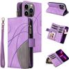 GoodcAcy Cover per Motorola Moto G14 con Cordino,Flip Portafoglio Custodia in Pelle,[9 Porta Carte][Chiusura Magnetica],Custodia Libro Cover con Laccio per Motorola Moto G14 - Viola
