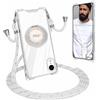 GoodcAcy Magnetica Trasparente Cover con cordino per iPhone XR,Compatibile con MagSafe - Custodia con Laccio Collana Tracolla Regolabile catena Case,con Cordino e 360° Anello Supporto,bianco