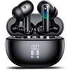 Nerunsa 2026 Cuffie Bluetooth 5.4, Auricolari Bluetooth Stereo HiFi Con 4 ENC Microfoni Anti-Rumore, Durata 50 Ore Cuffiette In Ear, Impermeabili IP7 Cuffie Senza Fili, Cuffiette Touch Control, LED-Display