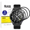 X-Dision [3 Pezzi Pellicola Protettiva Compatibile con Honor Watch 6,[Resistente ai Graffi][3D Curved Full Cover] Pellicola Protettiva per Honor Watch 6