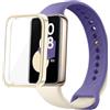 GIOPUEY Cover Compatibile con Honor Band 11 PRO, [2 Pezzi] Soft TPU, Shock Resistant Custodia - Gold+Gold