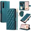 GoodcAcy Cover per Sony Xperia 1 III con Cordino, Premium Pelle PU Portafoglio con Supporto Flip Libro Libretto Custodia [Protezione Completa] [Slot per Scheda] [Supporto Stand] - Verde