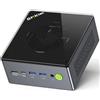 GMKtec Mini PC Gaming, M7 AMD Ryzen 7 PRO 6850H (8C/16T 4.70Ghz) Dual NIC LAN 2.5G Desktop Computer, 16GB DDR5 RAM + 1TB Unità SSD PCIe, Dual USB4, HDMI 2.1, USB-C