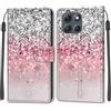KENHONER Custodia per Motorola Moto G86 5G, rosa | Portafoglio Pelle PU, Magnetica, Resistente Agli Urti, Scomparto Carte Credito, Pieghevole, Flip Libro, Motivo