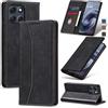 Jasonyu Cover per Motorola Moto G86, Portafoglio PU Pelle, Nero | Flip Libro, Slot Porta Carte, Magnetica, Funzione Supporto, TPU Antiurto Custodia