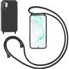 GoodcAcy Custodia Cover per Samsung Galaxy Note 10 Plus con Cordino,Nero | Custodia con Laccio Collana Tracolla Regolabile Sottile Silicone Morbido TPU Bumper Antiurto AntiGraffio Protettiva Case