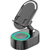 Hosrivae Altoparlante BT wireless e telefono con rotazione a 300°, induzione audio surround HD, batteria 3000 mAh, autonomia 5-8 ore, altoparlante portatile BT 5.3, per casa, ufficio, viaggi, colore