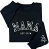 Shinedian Felpa ricamata personalizzata con nomi di bambini | Felpa ricamata personalizzata per mamma, regali per la mamma, 19 colori, X-Small-Small