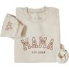 Shinedian Felpa personalizzata con ricamo per mamma, regalo per nuova mamma e compleanno, beige, 19 colori, XS/S
