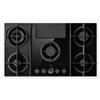 Elica NIKOLATESLA FLAME EVO BL/A/88 - PRF0196341 nero - piano cottura a gas con cappa integrata ***PRONTA CONSEGNA***