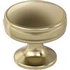 Amerock Pomello per armadietto, champagne dorato, diametro 32 mm, per cassetti, fama, accessori per cucina e bagno, ferramenta per mobili