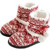 DimaiGlobal Inverno Pantofole da Casa Morbido Antiscivolo Scarpe Caldo Peluche Ciabatte Cotone Scarpe Casa Pattini per Donna Uomo Interne Esterno Stivaletto con Pom Poms