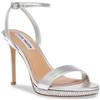 Steve Madden, Ever-R, Scarpe Sandali Tacco Decolletè Moda Fashion (Silver, Sistema Taglie Calzature EU, Adulto, Numero, Media, 40)