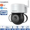 INQMEGA 5MP Wifi TUYA CAMERA Smart Cloud PTZ IP Camera Outdoor Foodlight Google Home Alexa videocamera di sorveglianza per Yard
