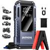 BRPOM Avviatore di Emergenza Portatile 3000A, Alimentatore Portatile 12V, Avviatore per Batteria Auto, Dotato di Cavi di Sicurezza Intelligenti, Include Illuminazione LED e Funzioni di Protezione