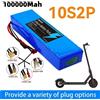Ddadache Batteria per Scooter Elettrico 36V 100000mAh, Batteria al Litio per Scooter Elettrico 500W, Batteria 36V 10s2p, Francia