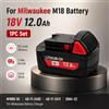 NONE Batteria di Ricambio per Milwaukee M18 18V Li-ion, Compatibile con 48-11-1815 48-11-1850 2604-22, Pacco Batteria ad Alta Capacità per Utensili Cordless