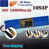 Ddadache Nuova Batteria per Monopattino Elettrico 10S3P 36V 100000mAh, Pacco Batterie al Litio 18650 per Monopattino Elettrico M365 36V