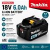 Makita Batteria originale Makita 18V 6.0Ah BL1860B Li-ion Akku Batteria LXT originale compatibile con utensili elettrici BL1850B BL1840 BL1830, batteria ricaricabile ad alta capacità con lunga durata,