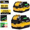 Hecus Batteria agli ioni di litio Hecus 4.0AH/4.5AH ricaricabile con indicatore di capacità e caricabatterie, pacco batteria per utensili elettrici come chiavi e seghe, compatibile con batterie Makita 18V.