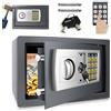 NONE Cassaforte da 8,5L per Casa, Cassaforte Digitale Elettronica in Acciaio ad Alta Sicurezza per Casa e Ufficio con Due Chiavi, Cassaforte con Tastierino Digitale per Ufficio, Hotel, Attività