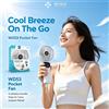 NONE Ventilatore Portatile Tascabile con Cordino Anti-smarrimento 180 ° Design pieghevole, ricarica USB Type-C, batteria da 1500 mAh, 6 velocità, display digitale a basso rumore, 3 colori, per viaggi e
