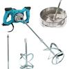 NONE Miscelatore per Cemento Industriale 2100W 220V, 6 Velocità Regolabili, Agitatore Elettrico Portatile per Calcestruzzo, Utensile per Mescolare e Impastare Cemento, Intonaco, Malta e Rivestimenti