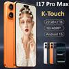 K-Touch Smartphone K-Touch I17 Pro Max con Sblocco Impronta Digitale, Android 15, Display 7.3 Pollici, 16+48MP, 22GB+2TB, 7800mAh, 5G Dual SIM Dual Standby, Versione Globale