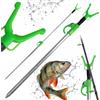 NONE Supporto Telescopico per Canna da Pesca in Alluminio 90-160cm, Perno Regolabile con Testa a V, Punta Rinforzata Affilata, Filettatura Universale per Avvisatore Acustico, Supporto Leggero per Canna da