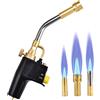 NONE Torcia per saldatura MAPP a propano con ugelli da 10mm/13mm/19mm, accensione a grilletto/autoaccendente, stile a vortice, per brasatura, saldatura, barbecue e riscaldamento