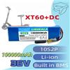 Batteria per Monopattino Elettrico 10S2P 36V 100000mAh, Batteria al Litio per Monopattino Elettrico 500W, Batteria 36v 10s2p