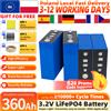 fullfutura Batteria LiFePO4 320AH 360AH 3.2V Grado A Ricaricabile al Litio Ferro Fosfato 8000/10000 Cicli Fai-da-te 12V 24V 48V 96V per Accumulo Energetico Domestico Campeggio Esterno Motori Nautica Camper