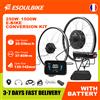 ESOULBIKE Kit di Conversione Ebike con Batteria 1000W 500W, Cassetta Disco / Freno a V, Motore Mozzo 48V 1500W, Kit Ebike con Batteria 36V 250W, Motore Mozzo Ruota Anteriore, Kit di Conversione Bici