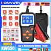 KONNWEI KW650 Tester per Batterie Auto 6V 12V, Analizzatore Digitale per Batterie al Piombo-Acido, Gel, AGM, EFB, Strumento di Test per Veicoli e Moto