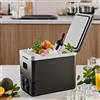 BALASHOV Mini Frigorifero Portatile 10L, Funzione Caldo/Freddo, 12V DC 220V AC con Spina EU, Congelatore Elettrico per Auto, Casa, Campeggio, Viaggi, Cosmetici, Cura della Pelle, Bevande, Alimenti