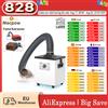 Mecpow Estrattore di Fumi Mecpow P150 150W con Aspirazione Regolabile, Filtrazione a 3 Strati, Tasso di Rimozione 99-97%, Pre-Filtro HEPA, Carbone Attivo, Design Integrato Sigillato, Silenzioso 50dB,