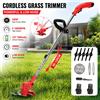 Betuyoo Tagliaerba Elettrico Brushless da 6 Pollici 18000 RPM, Decespugliatore con Lunghezza Regolabile, Attrezzo da Giardino con 2 Batterie per Rifinitura Bordi Giardino e Prato