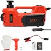 NONE Martinetto Idraulico Elettrico 5 T, 12 V con Pompa Gonfiabile e Luce, Attrezzo 4 in 1 per Cambio Pneumatici Auto SUV Officine Riparazioni di Emergenza