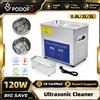NONE Podofo Pulitore a Ultrasuoni con Riscaldatore 0.8L 2L 3L 40kHz 120W, Pulitore a Ultrasuoni Domestico e Commerciale, Lavatrice Portatile, Macchina per Pulizia a Ultrasuoni, Timer Digitale 1-30 Min,