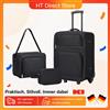 NONE Shavont Set bagaglio a mano business 3 pezzi 20 pollici 55x40x20cm trolley volo tessuto Oxford idrorepellente ruote silenziose, trolley + borsa tracolla + beauty case viaggi lavoro