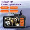 NONE Telecamera Endoscopica Industriale con Schermo IPS da 4,3 Pollici, 1080P HD, Impermeabile IP67, Boroscopio Ricaricabile da 2600mAh, con Luci LED Regolabili per Ispezione Motore Auto, Tubi Fognari,