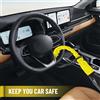 NONE Blocco Antifurto per Volante Auto, Blocco Fibbia Cintura di Sicurezza Universale, Dispositivo Antifurto per Veicoli con Cavo in Acciaio Resistente al Taglio, per la Maggior Parte di Auto, SUV, Camion,