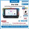 MEKEDE Autoradio Android da 7 Pollici per VW Golf 5 6 Passat B6 B7 CC Polo Jetta Scirocco Touran Tiguan Caddy EOS, CarPlay Wireless Android Auto, Luce Ambientale RGB a 7 Colori, 4G LTE DSP GPS Navi,